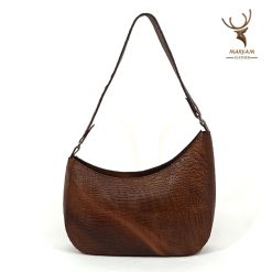 کیف چرم زنانه هلالی کد M121 - 01